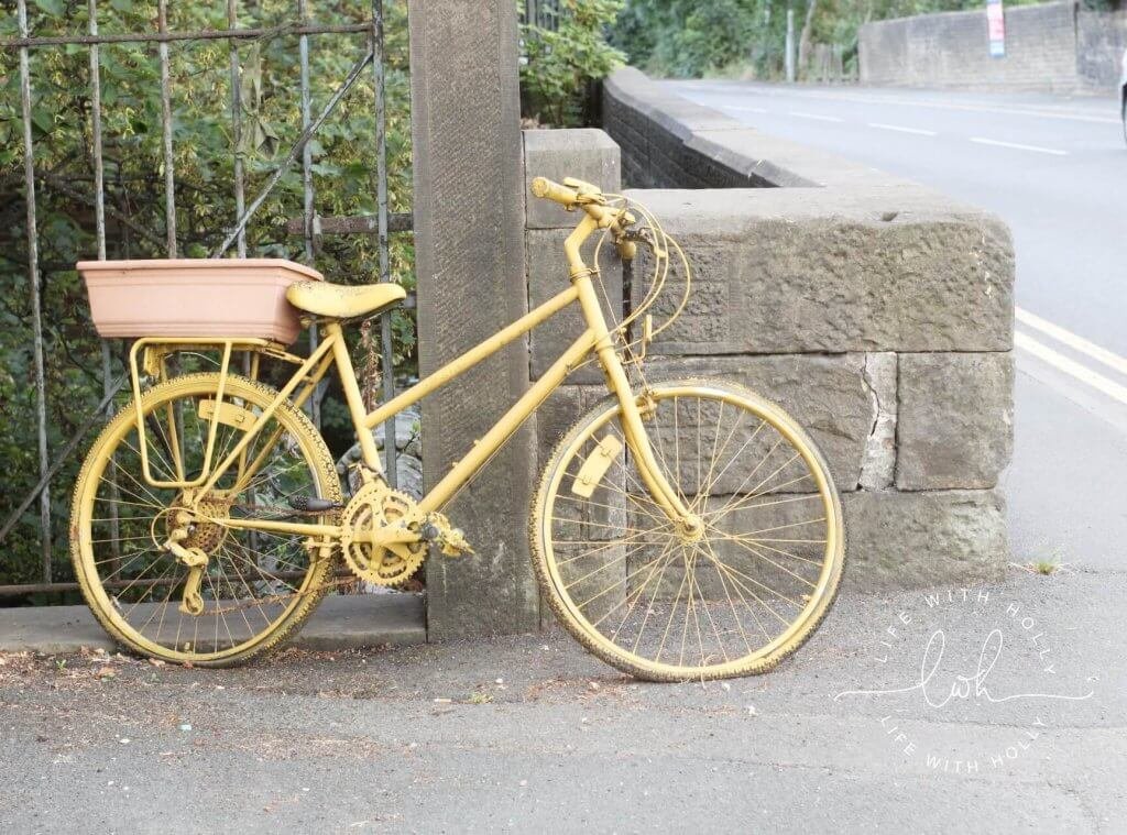 Tour de Yorkshire Yellow Bike Honley - Summer Walks - Life with Holly