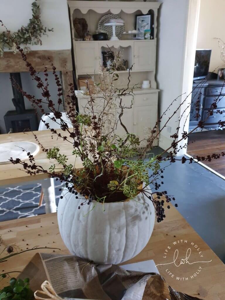 Autumnal Decor Pumpkin Vase Tutorial by Life with Holly