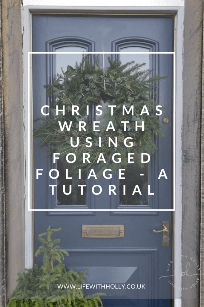 Zero Plastic Christmas Wreath Tutorial by Life with Holly