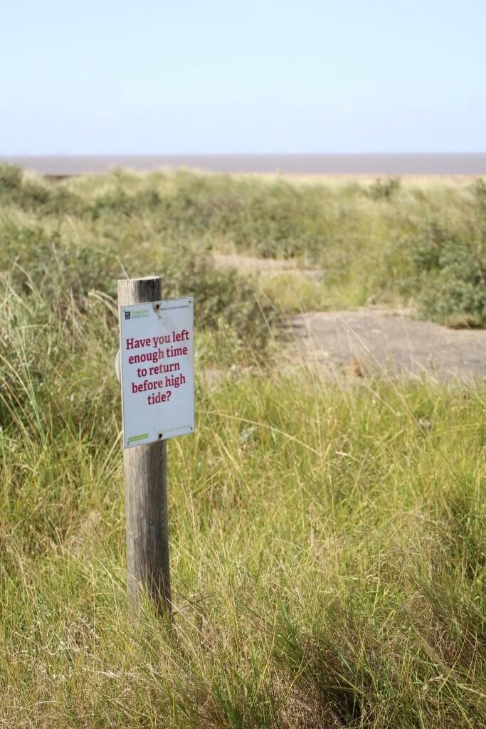 Spurn Reserve Sign Post - Spurn Lighthouse at Spurn Point by Life with Holly