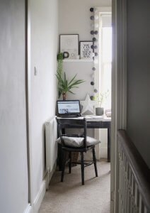 Monochrome Home Office by Life with Holly