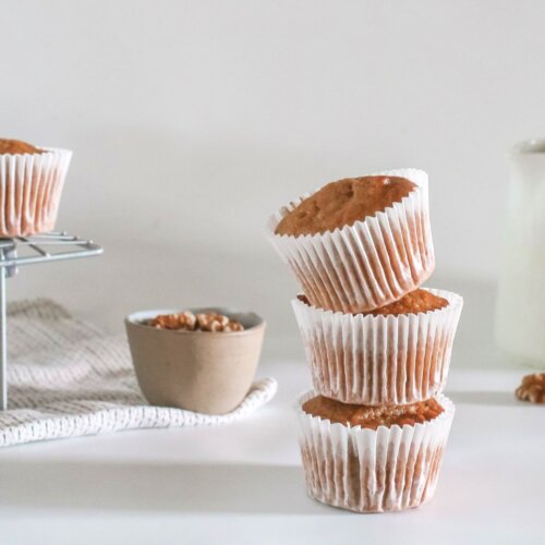 Banana walnut muffins