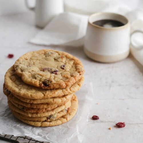 white chocolate cranberry cookies