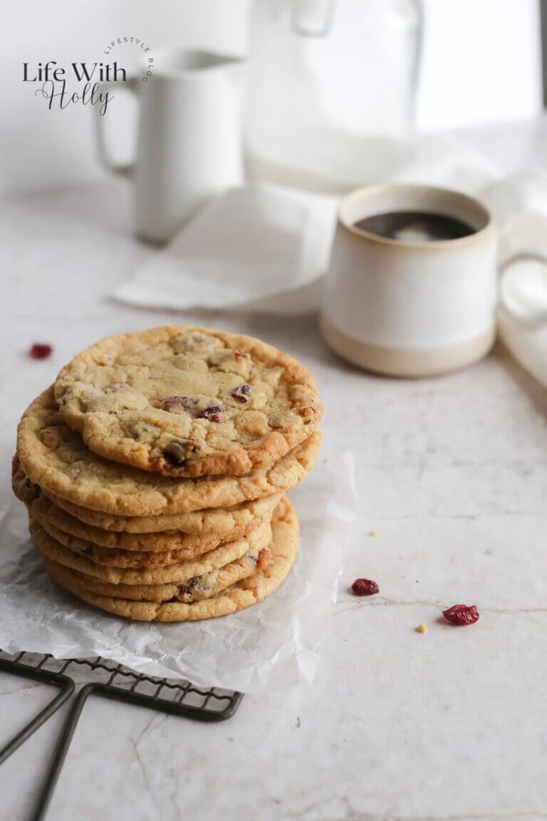 white chocolate cranberry cookies
