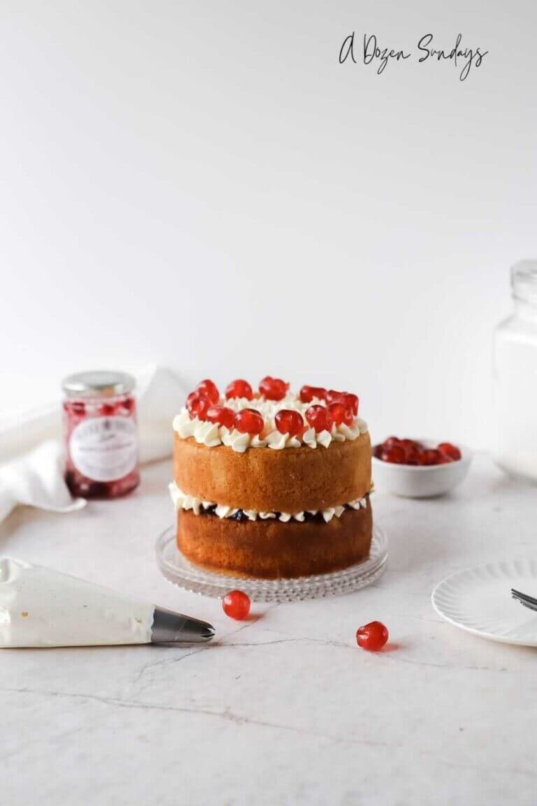 Easy Cherry Bakewell Cake Recipe