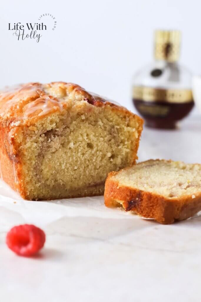Lemon and raspberry loaf cake