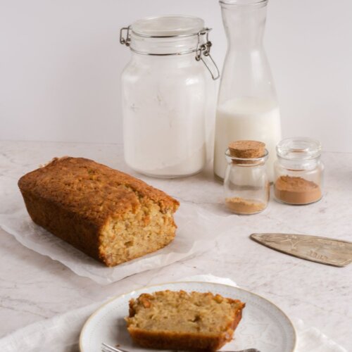 Spiced apple and parsnip cake