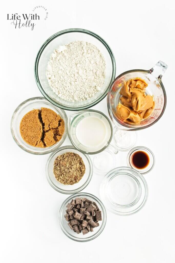 Vegan Peanut Butter Blondies ingredients