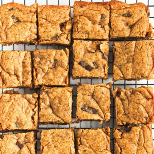 vegan peanut butter blondies