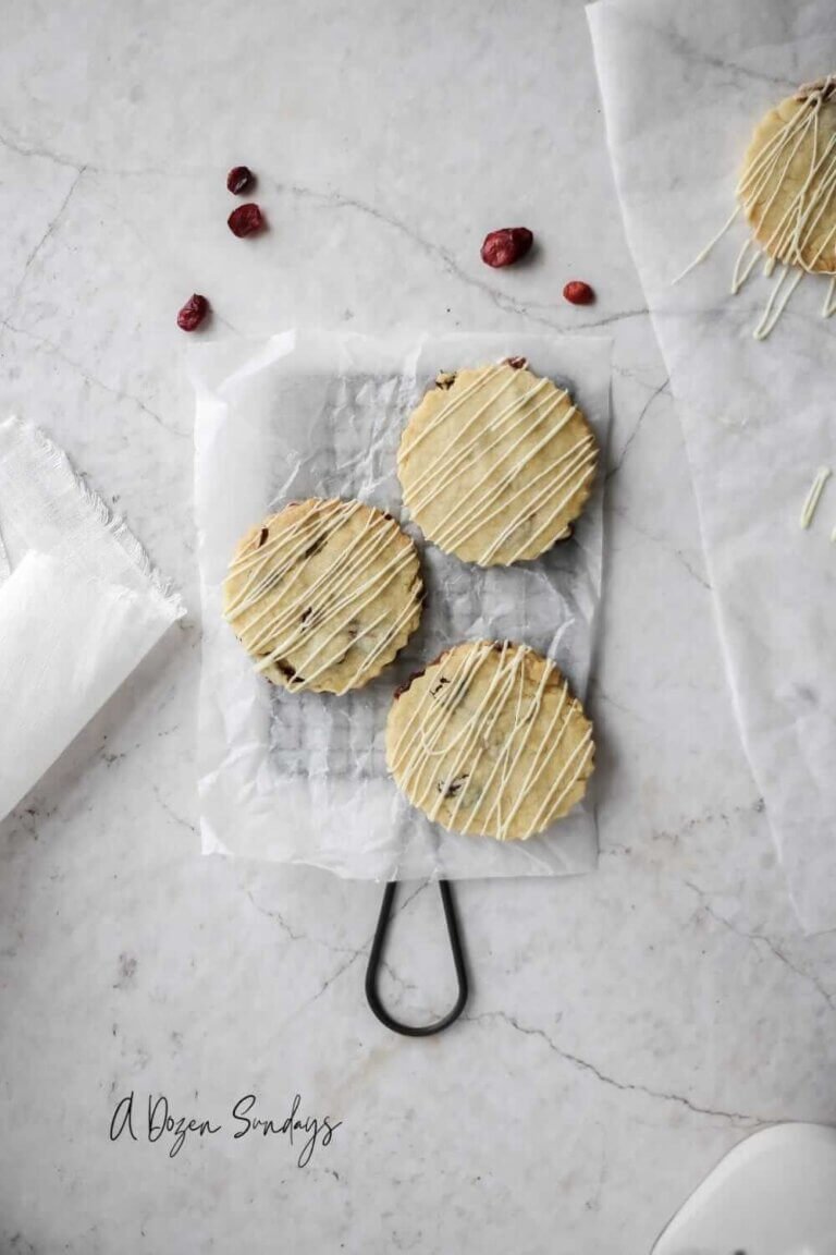 Cranberry White Chocolate Shortbread