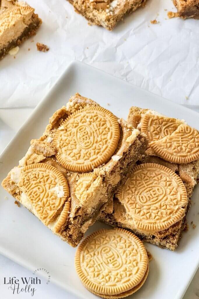 Golden Oreo blondies