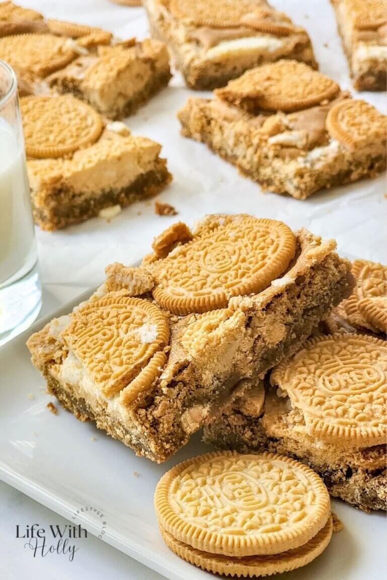 Golden Oreo blondies