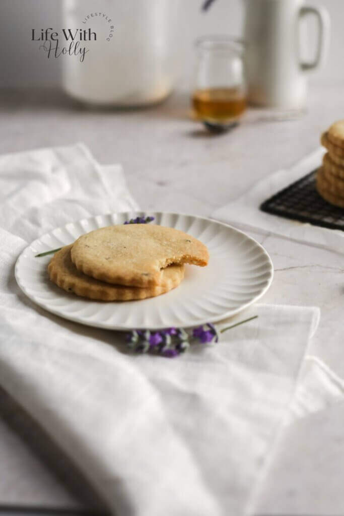 Honey and Lavender Shortbread Cookies