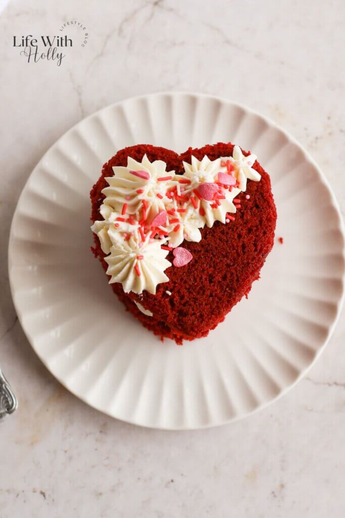 Red Velvet Mini Cakes - Heart Shaped Cakes for Valentines Day