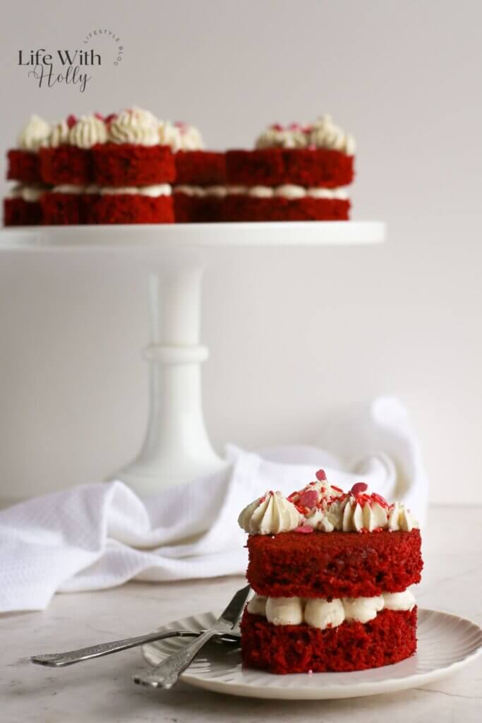 Red Velvet Mini Cakes - Heart Shaped Cakes for Valentines Day
