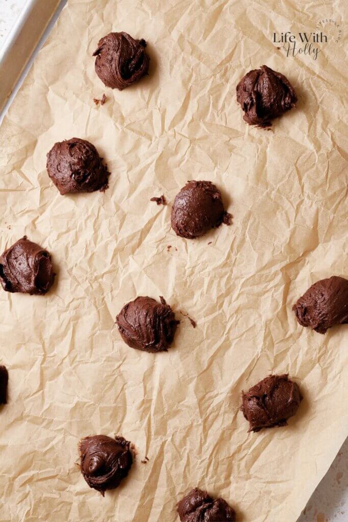 Chocolate peanut butter brownie sandwich cookies