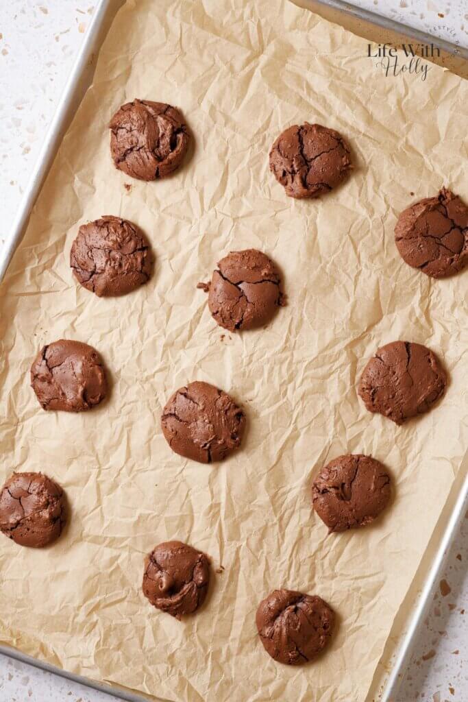 Chocolate peanut butter brownie sandwich cookies