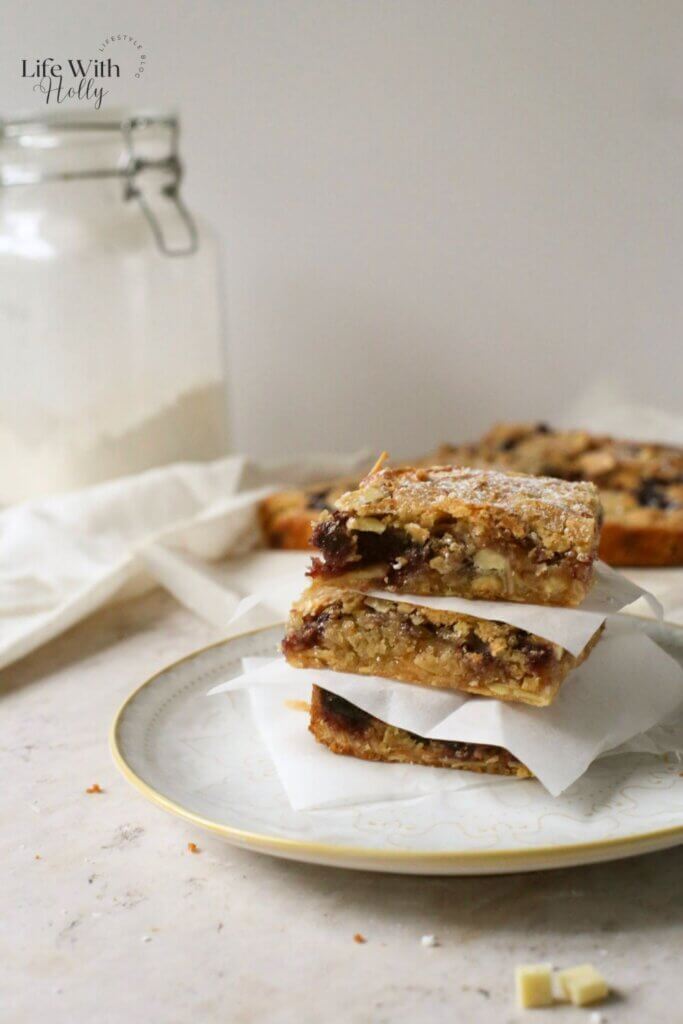 Cherry Bakewell Blondies
