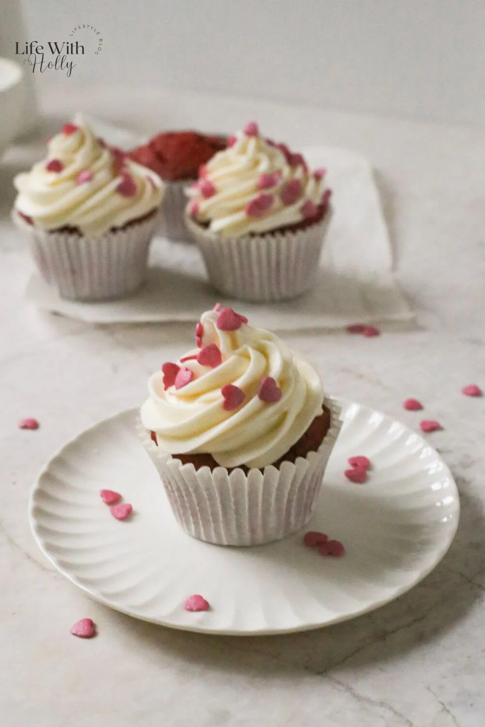 Red Velvet Cupcakes with Cream Cheese Frosting