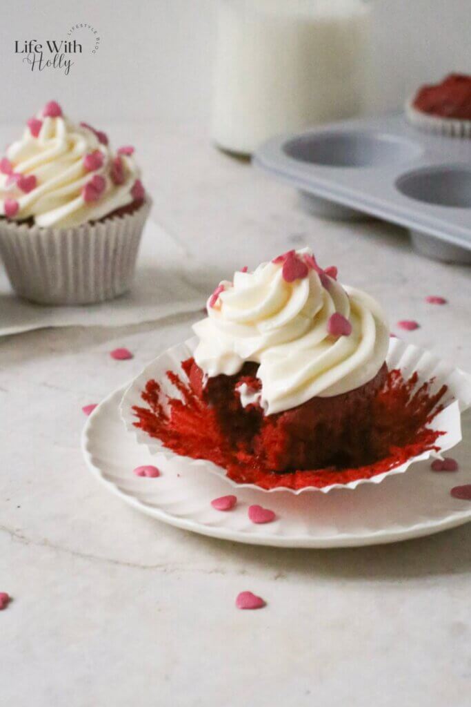 Red Velvet Cupcakes with Cream Cheese Frosting