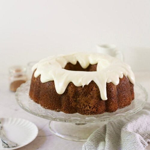 Autumn Pumpkin Bundt Cake With Cream Cheese Frosting