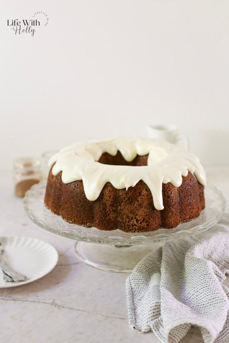 Autumn Pumpkin Bundt Cake With Cream Cheese Frosting