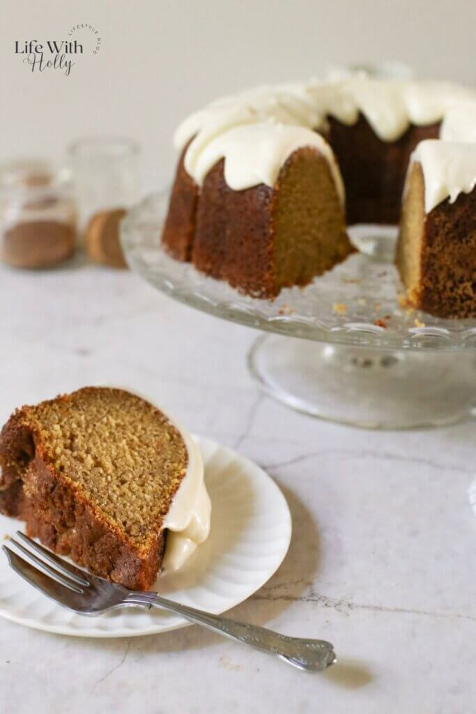 Autumn Pumpkin Bundt Cake With Cream Cheese Frosting