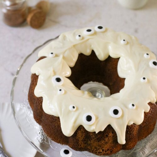 Simple Halloween Bundt Cake