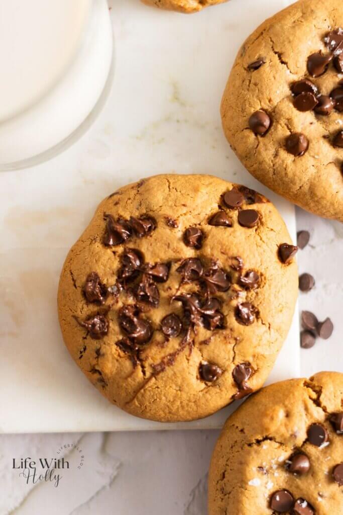 Gluten Free High Protein Walnut Chocolate Chip Cookies