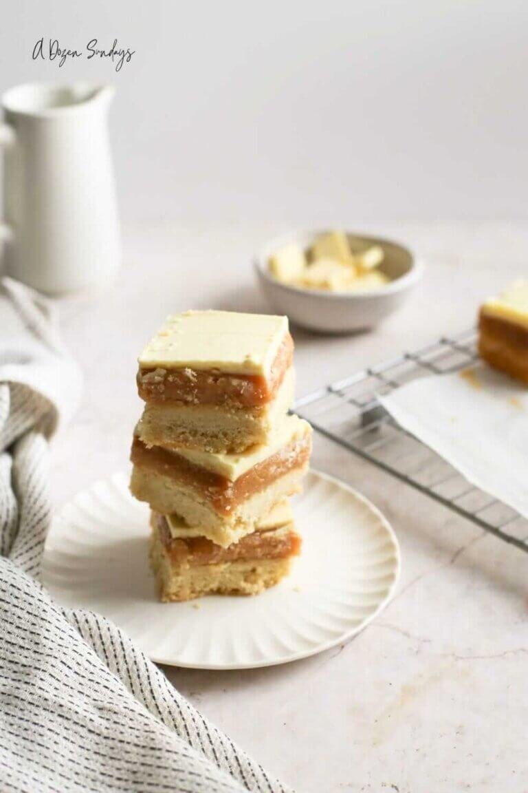 White Chocolate Millionaires Shortbread