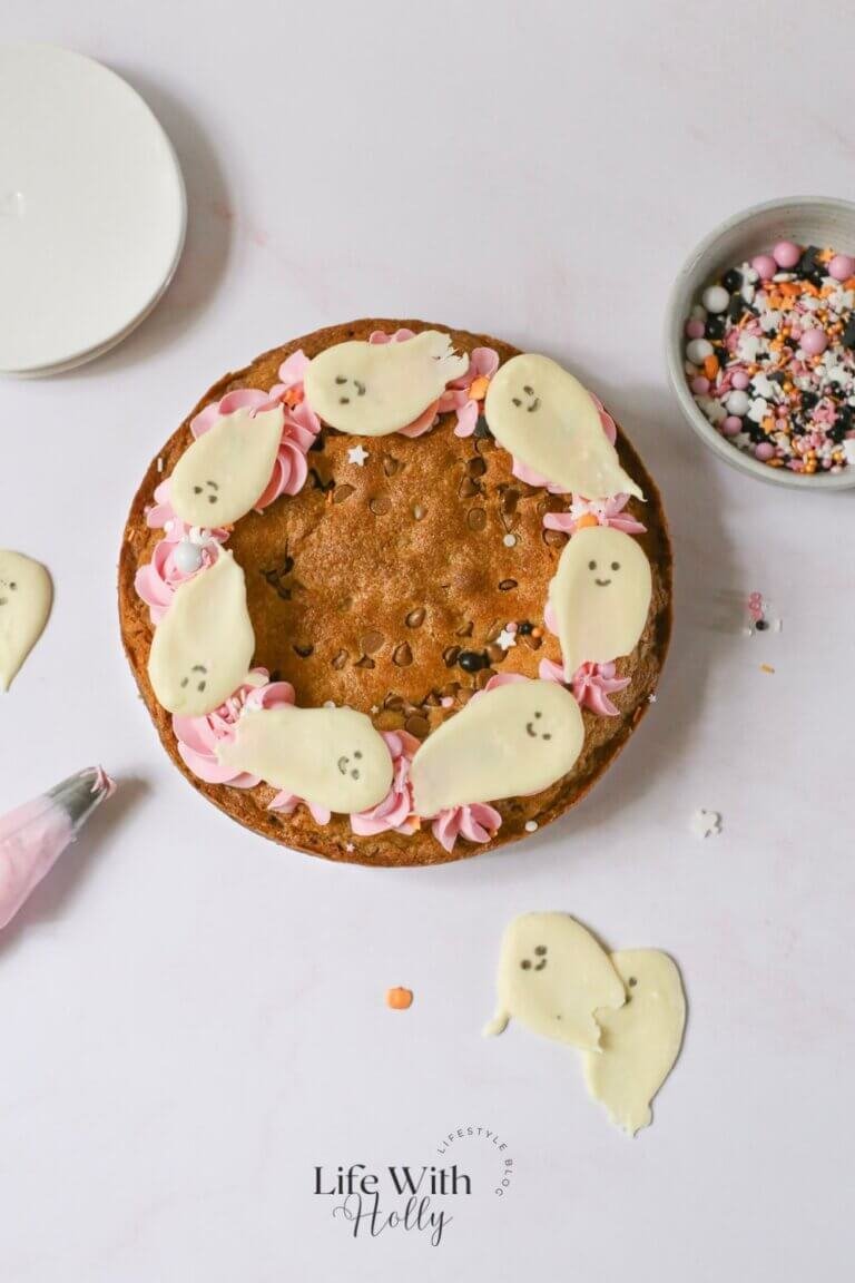 Pastel Halloween Cookie Cake