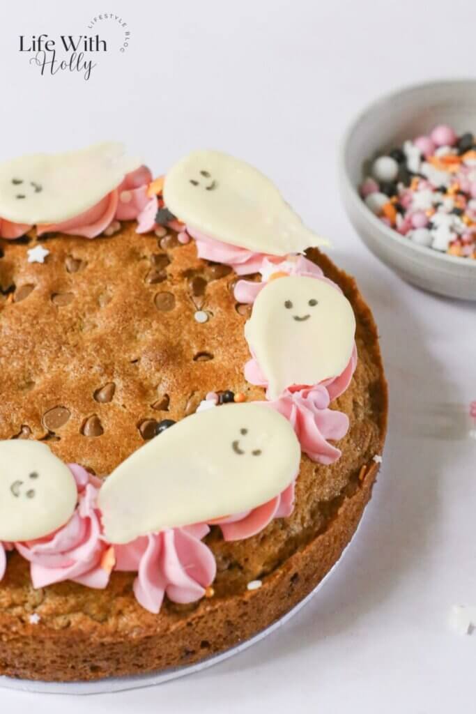 Pastel Halloween Cookie Cake