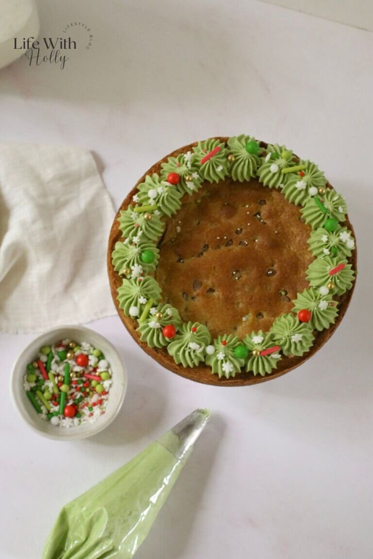 Christmas Cookie Cake or Giant Cookie