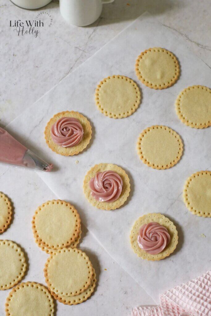 Raspberry Sandwich Cookies