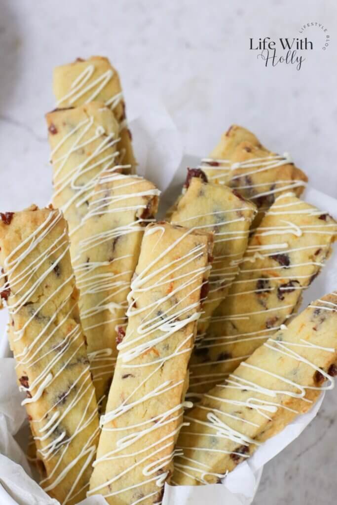 Cranberry and Orange Shortbread