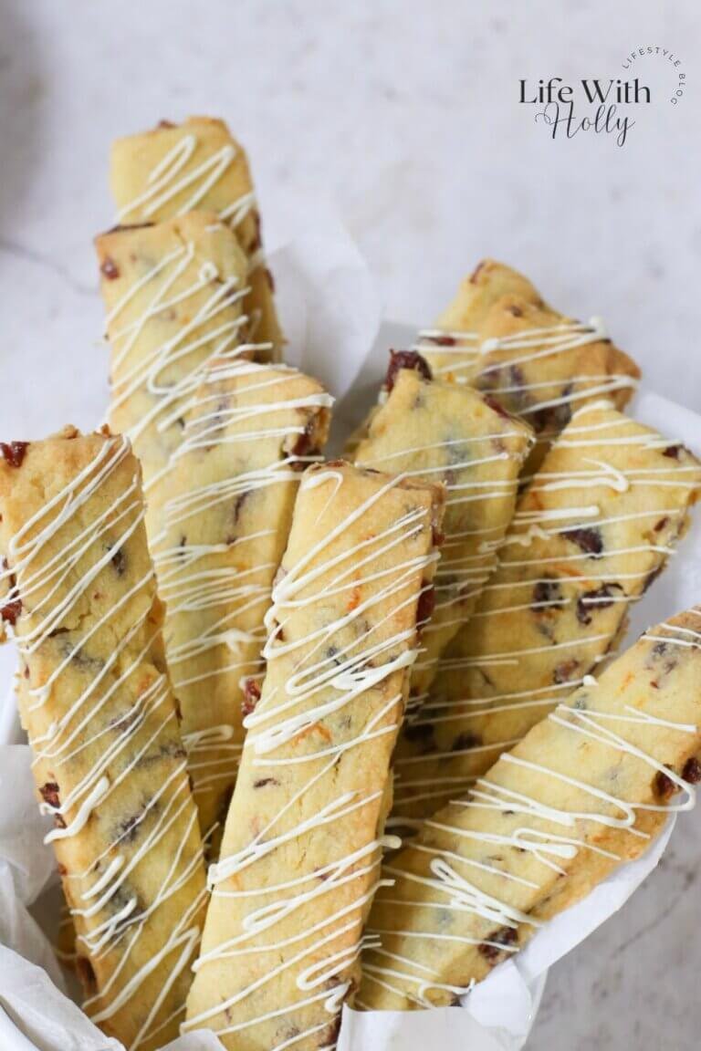 Cranberry and Orange Shortbread