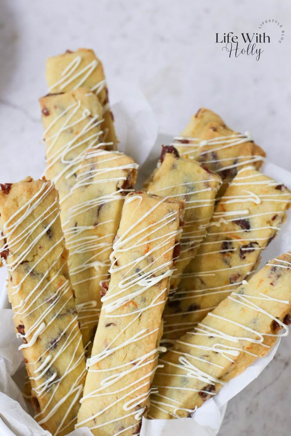 Cranberry and Orange Shortbread