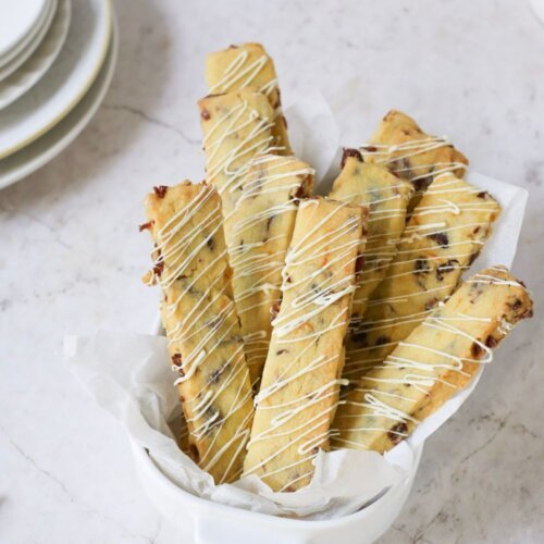 Cranberry and Orange Shortbread