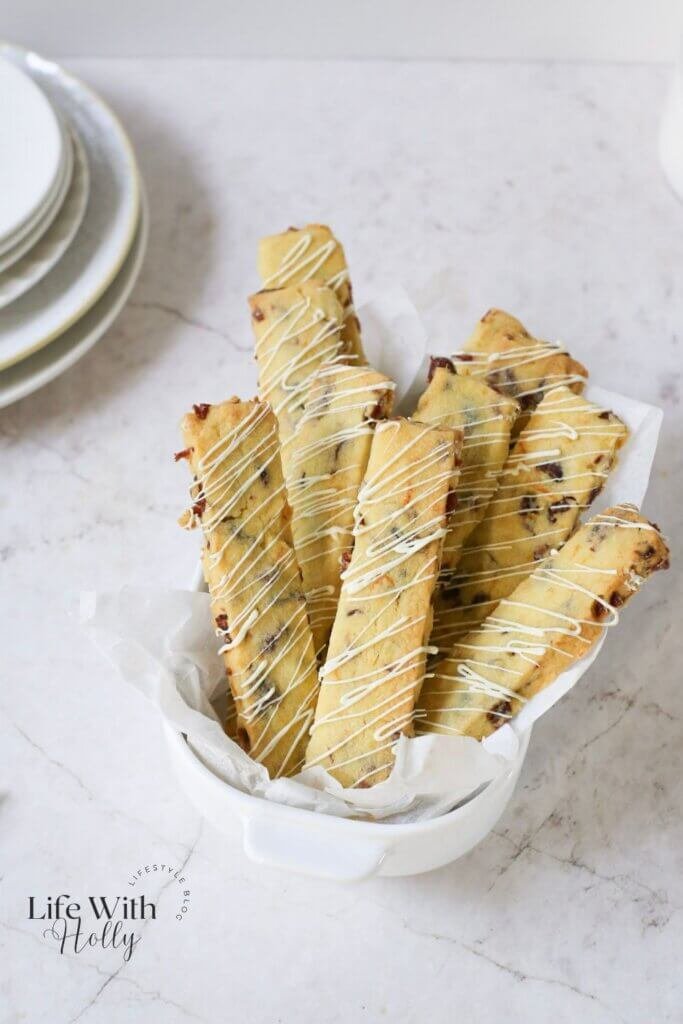 Cranberry and Orange Shortbread