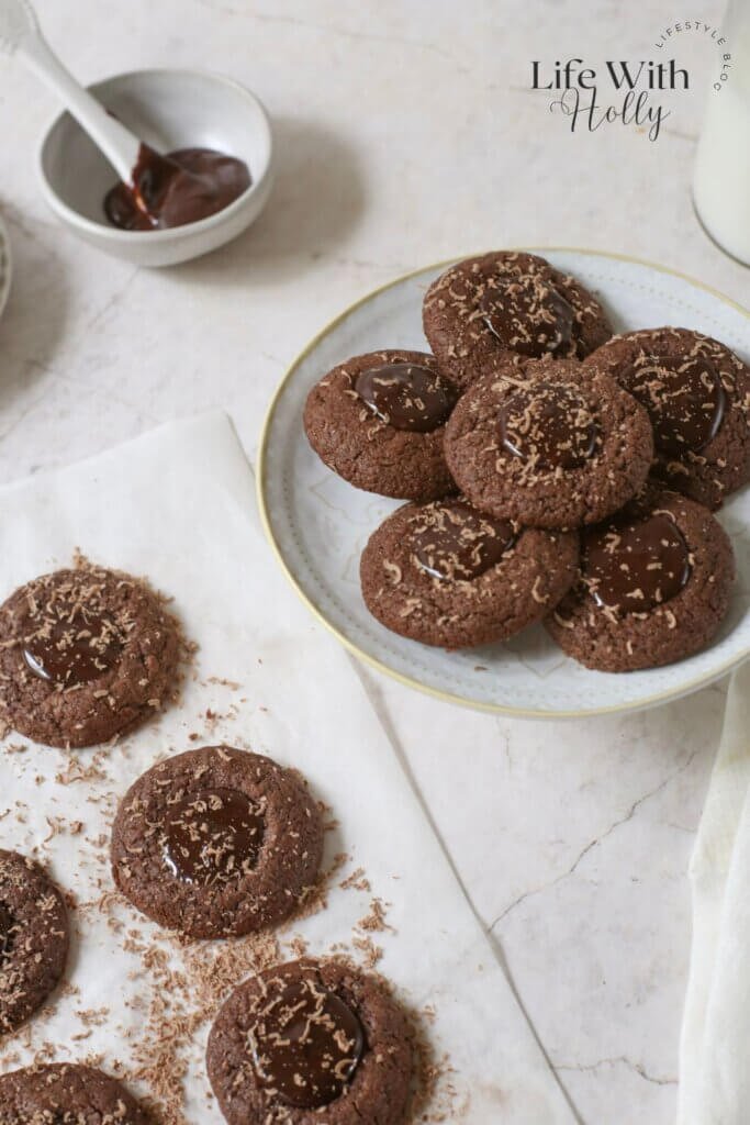 Double Chocolate Thumbprint Cookies