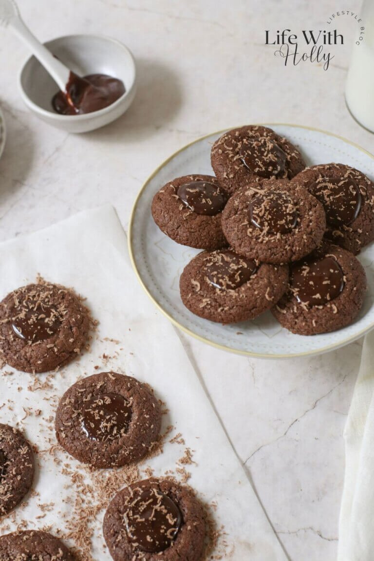 Double Chocolate Thumbprint Cookies