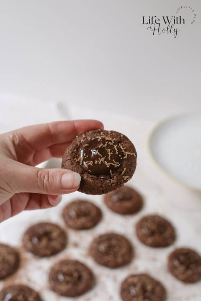 Double Chocolate Thumbprint Cookies