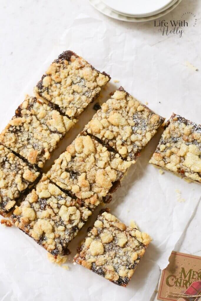 Mince Pie Crumble Slice