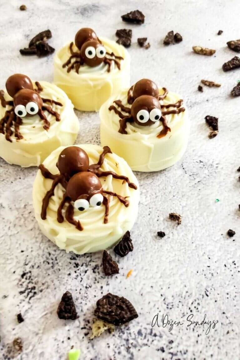 Chocolate Covered Oreo Spiders
