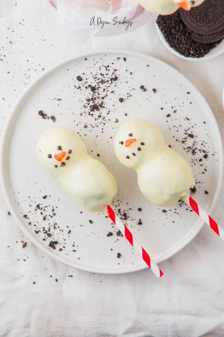 Cute Snowman Cake Pops