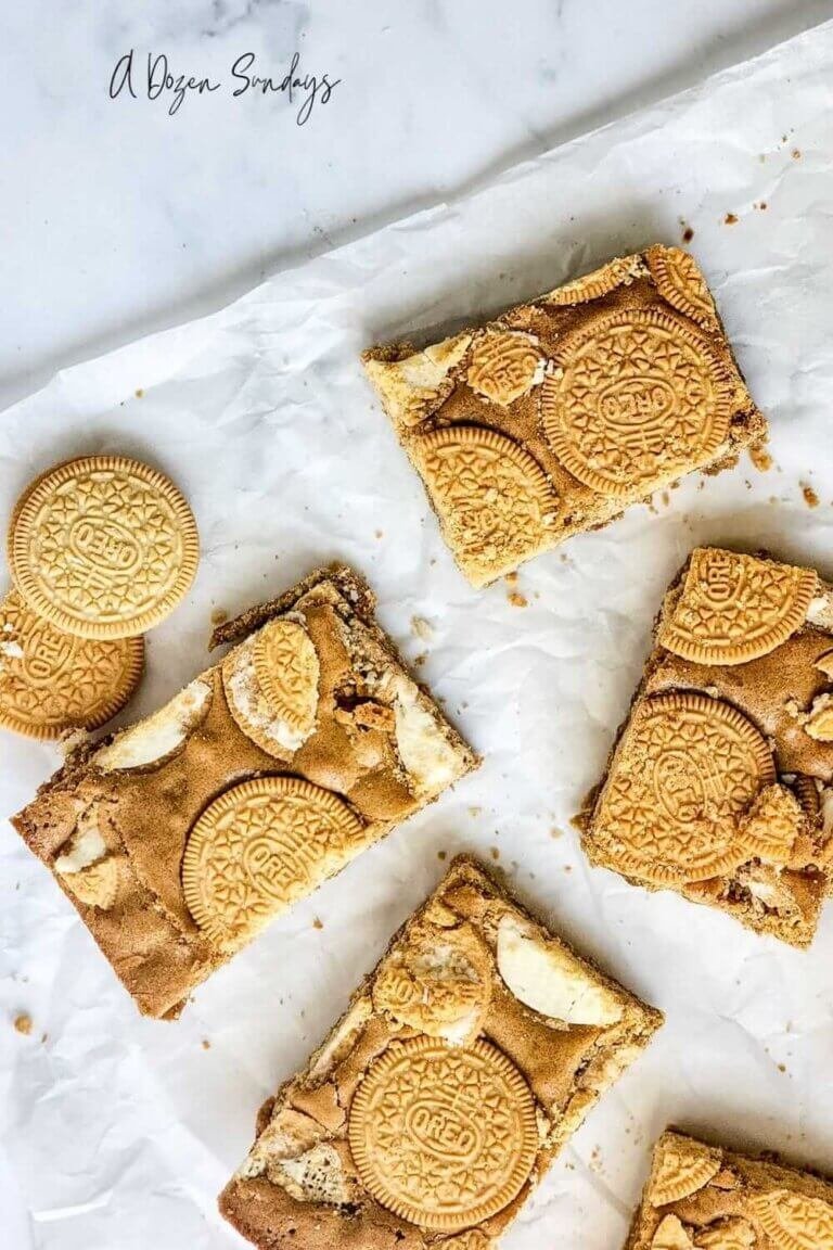 Golden Oreo Blondies