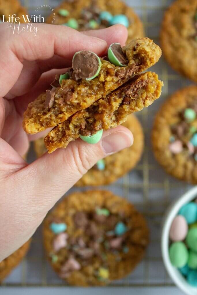 Easter Chocolate Pecan Cookies