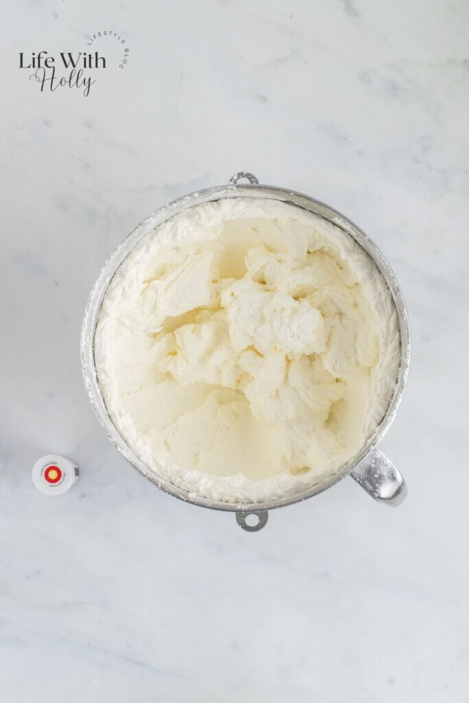 Buttercream in a bowl
