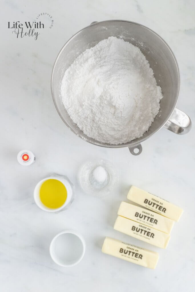 Buttercream ingredients