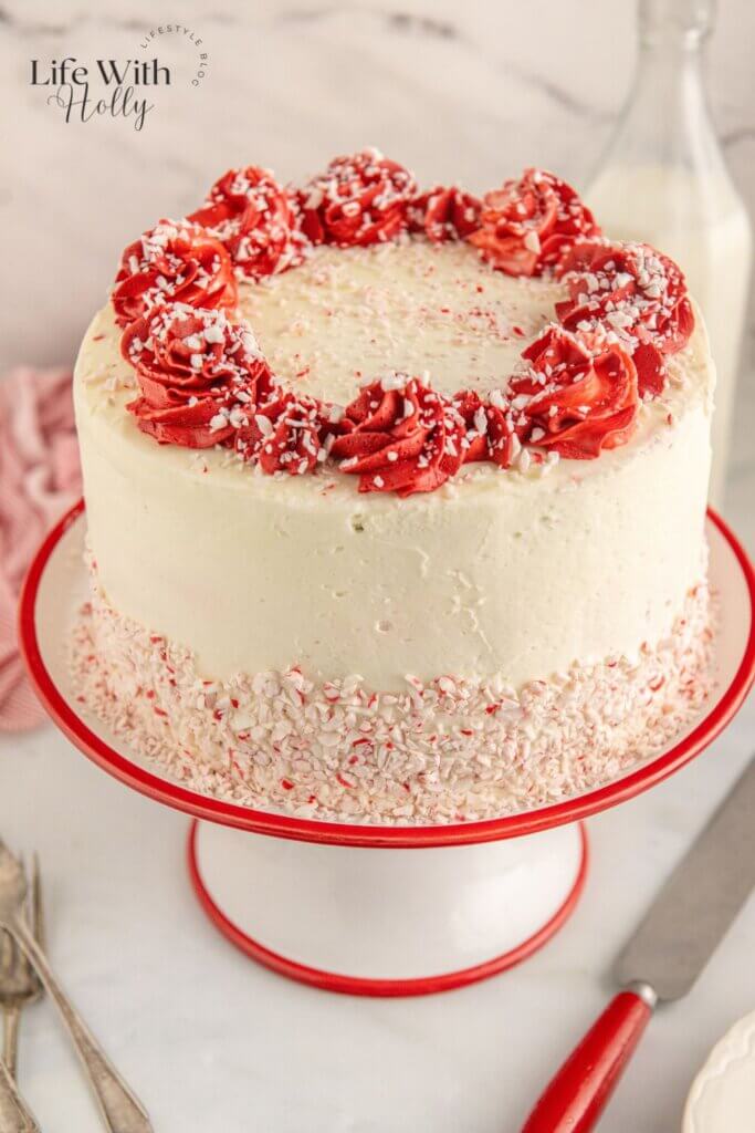 Chocolate peppermint layer cake